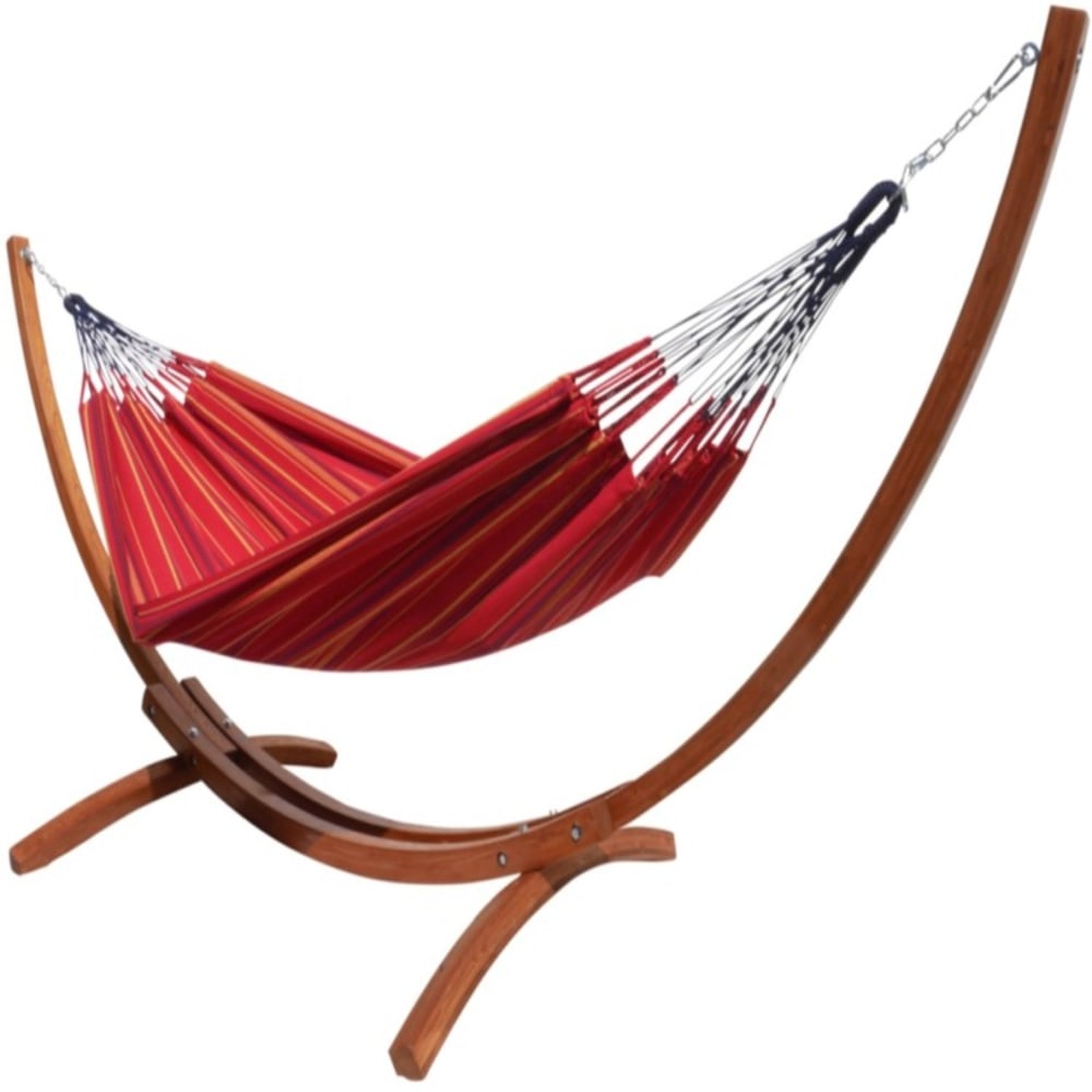 hamac l en coton rouge