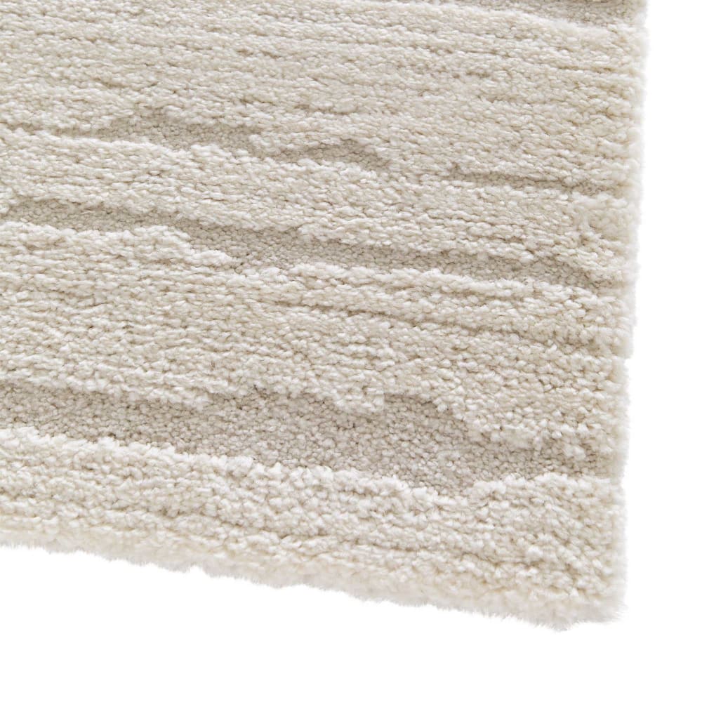 Tapis doux à relief moderne crème 160x230 — vue 4