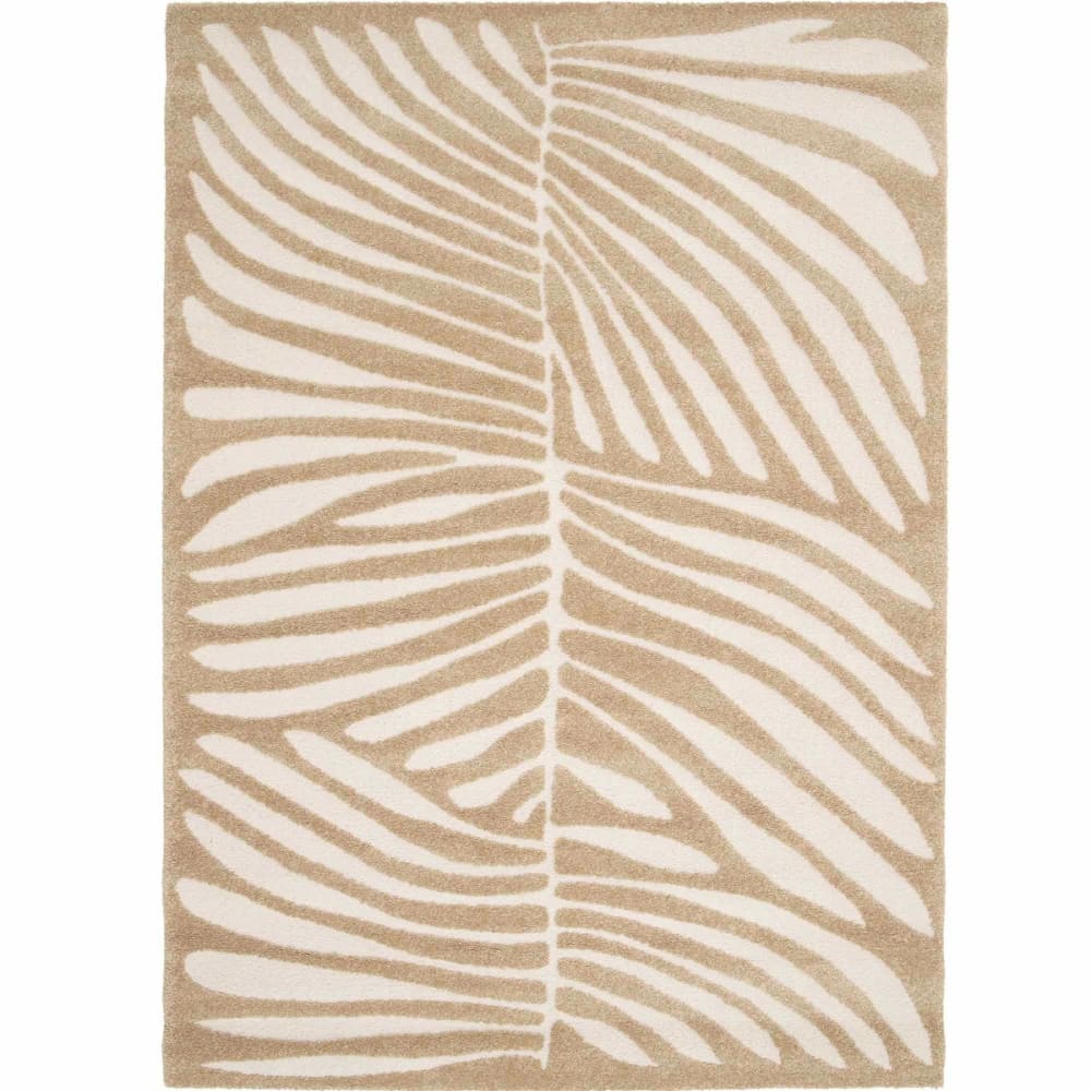 Tapis à relief doux moderne beige 160x230