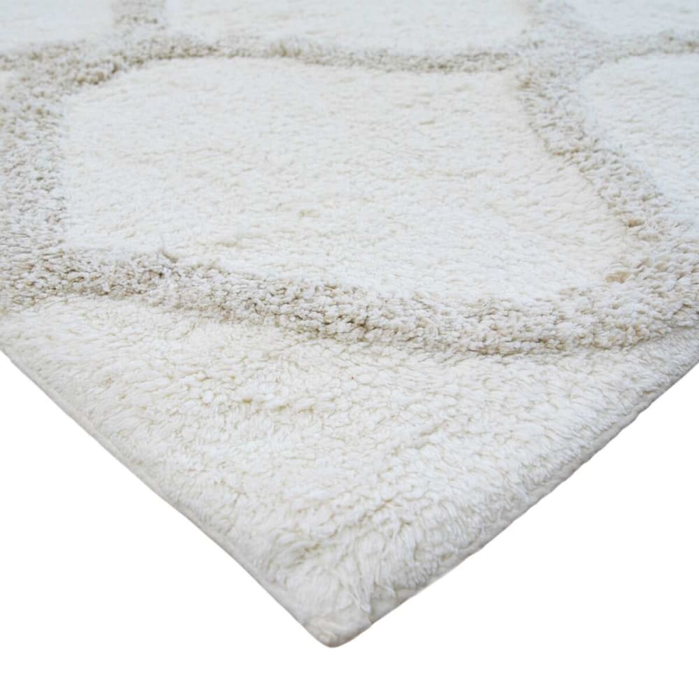 Tapis lavable berbère en coton beige 60x90 — vue 4