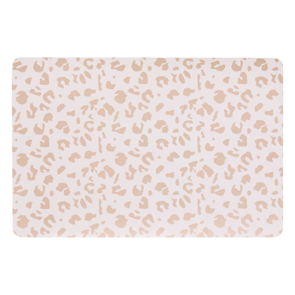 Set de table léopard antidérapant polyester rose 30 x 45