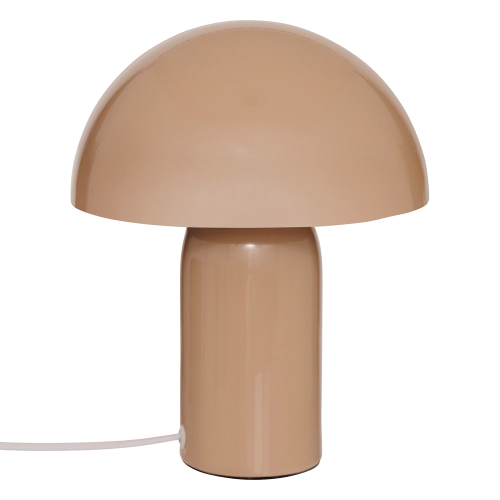 Lampe champignon en métal marron clair 20 x 20