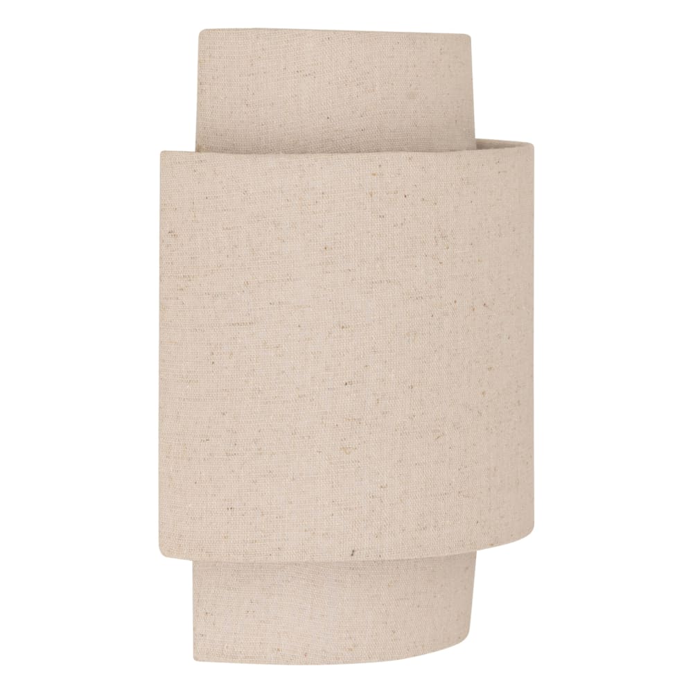 Applique murale en lin avec structure acier lin 13 x 20 Applique murale en lin avec structure acier lin 13 x 20