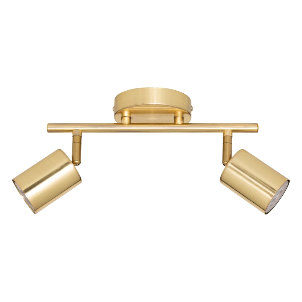 Spot mural double orientable compatible plafond métal doré 11 x 28
