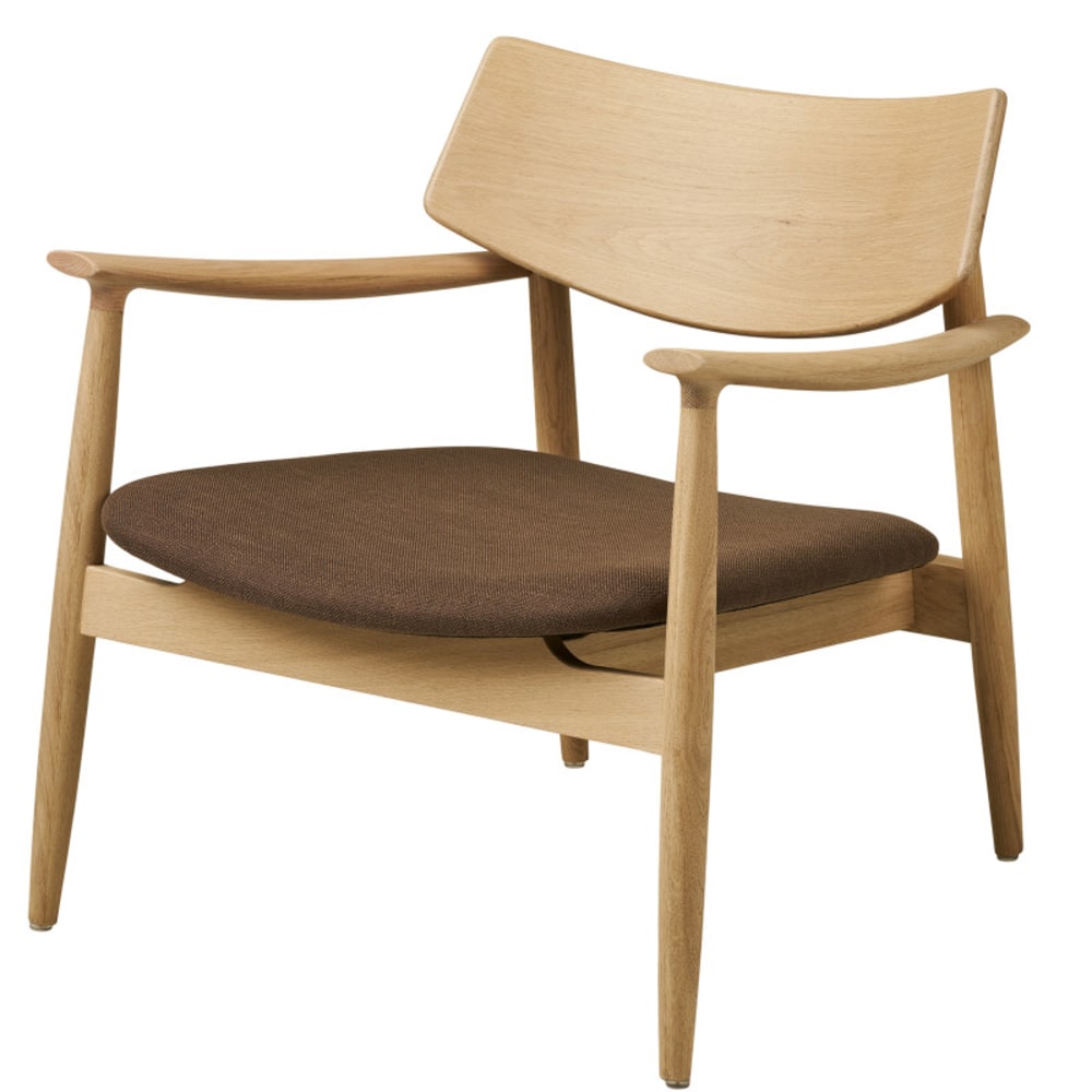 Fauteuil lounge en chêne
