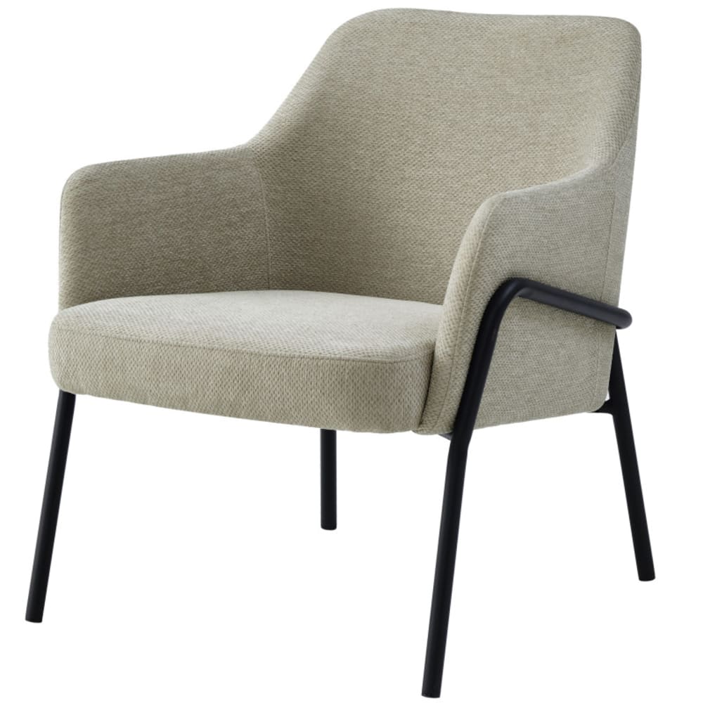 Fauteuil en tissu luxury grège