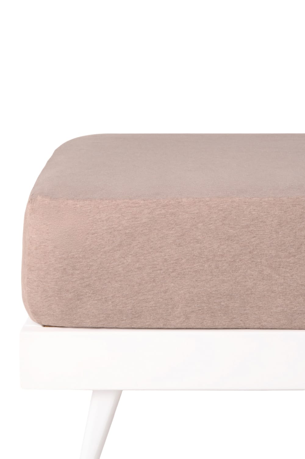 Calma House Spannbettlaken Beige 90x190/200 für Ajustable Beige Baumwolle