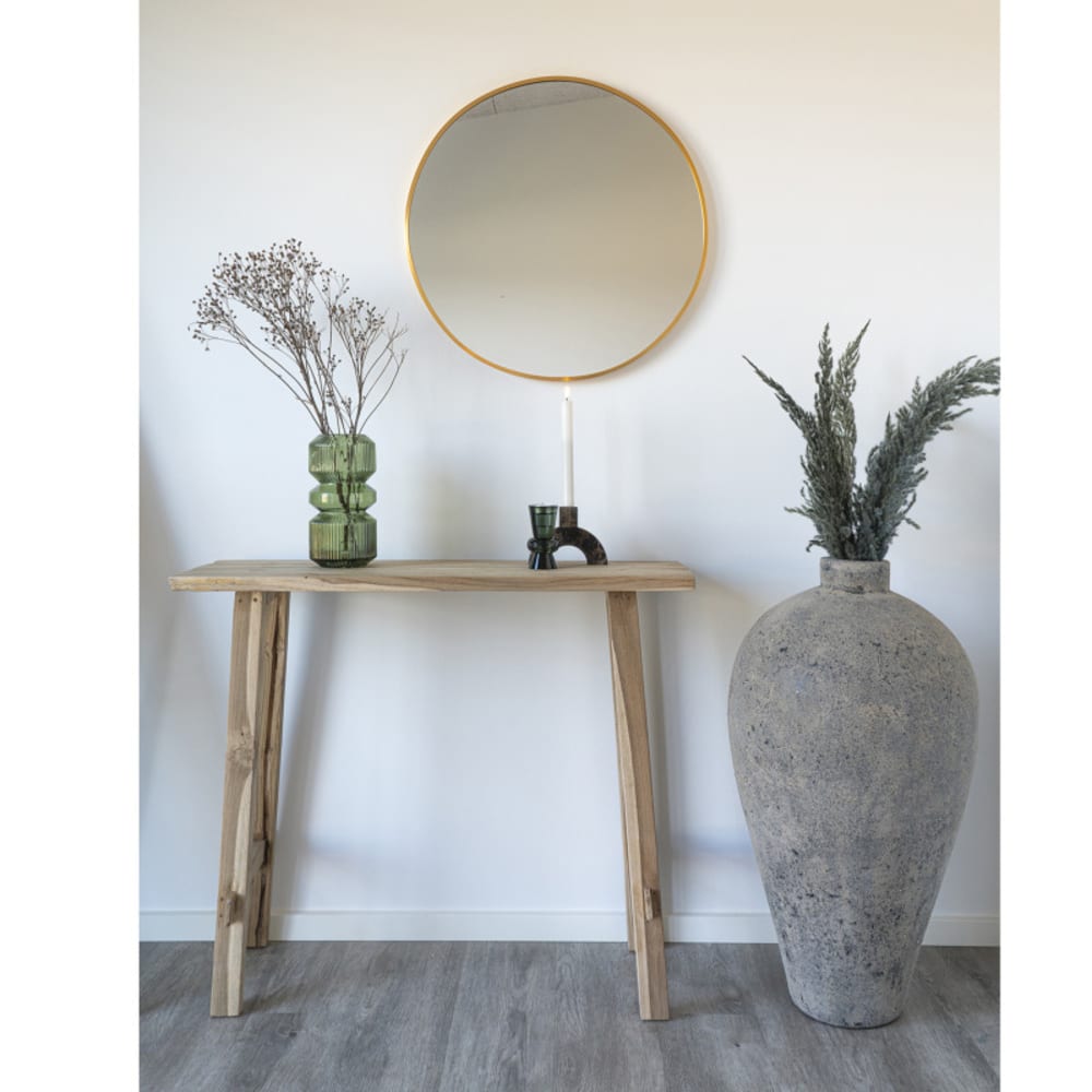 Console en teck recyclé 90 cm