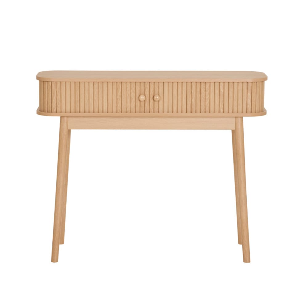 PERLE- Console décor bois naturel 100 cm