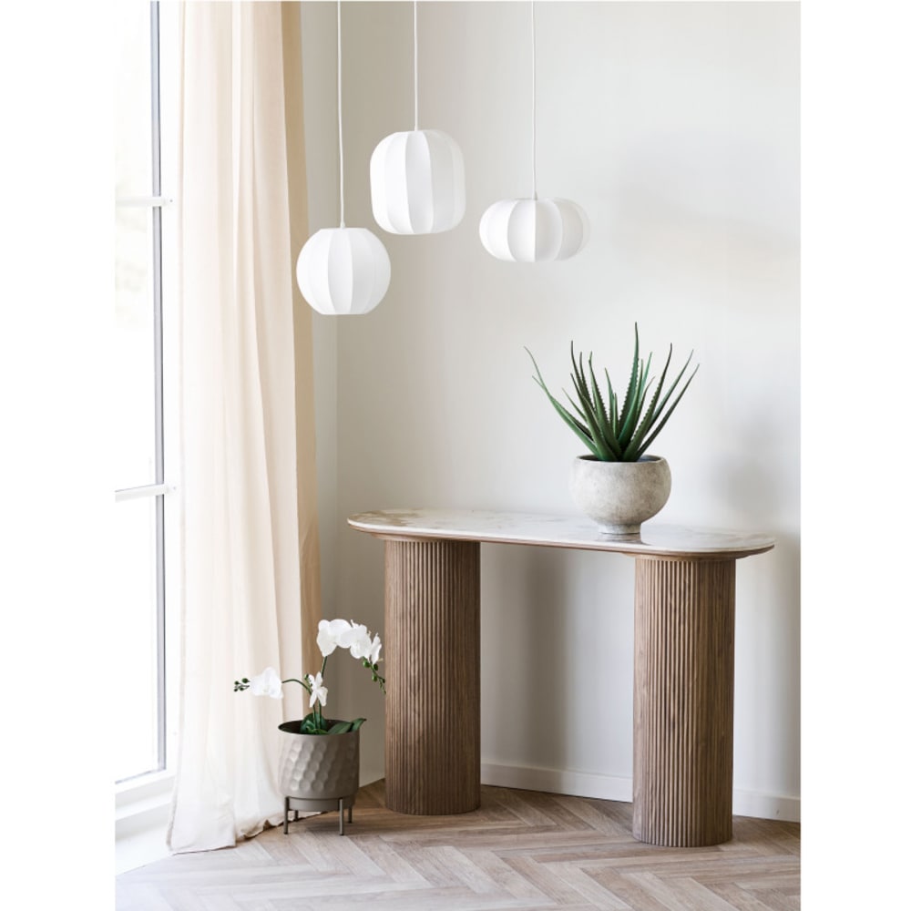 Konsolentisch aus Keramik und Holzoptik 120 cm - Maisons Du Monde