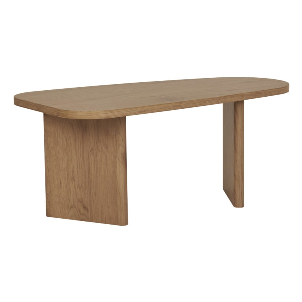 Moloo Couchtisch mit dunkler Holzoberfläche 50 x 100 cm style modern Braun Holz