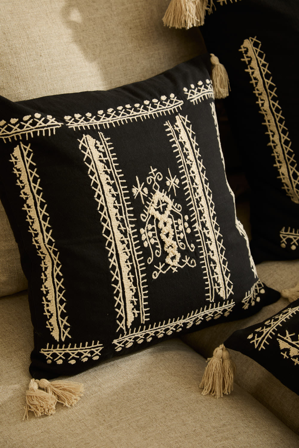 Kissenbezug Dunkelgrau 45x45 - Maisons Du Monde