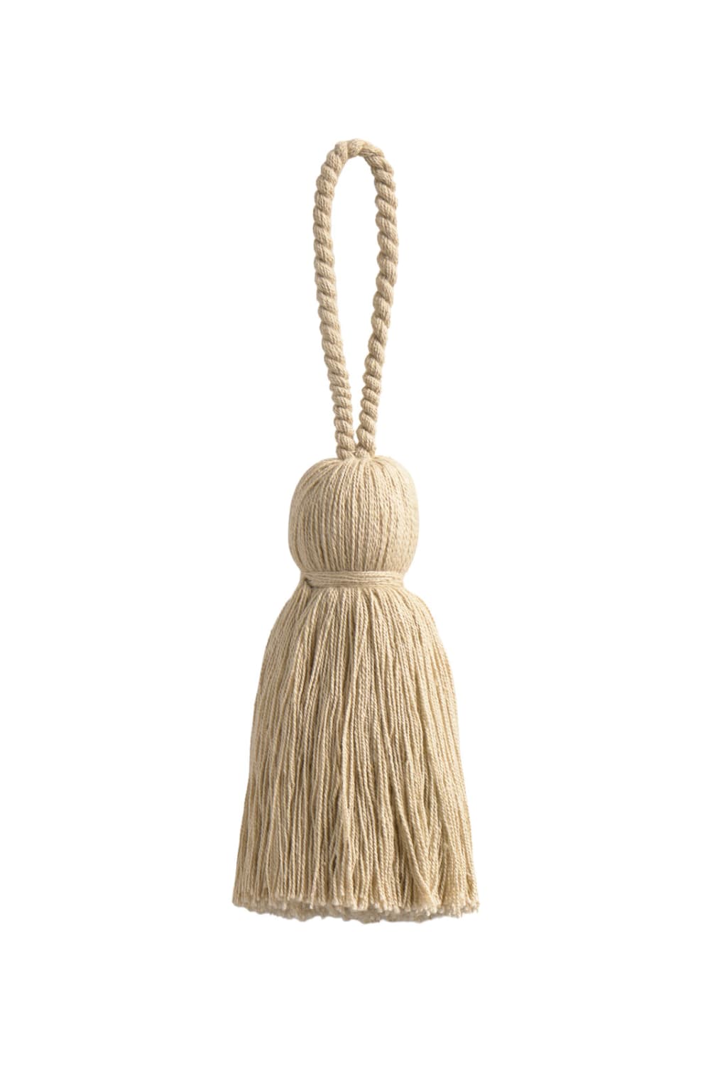 Calma House Pompon Beige 9 Beige Baumwolle