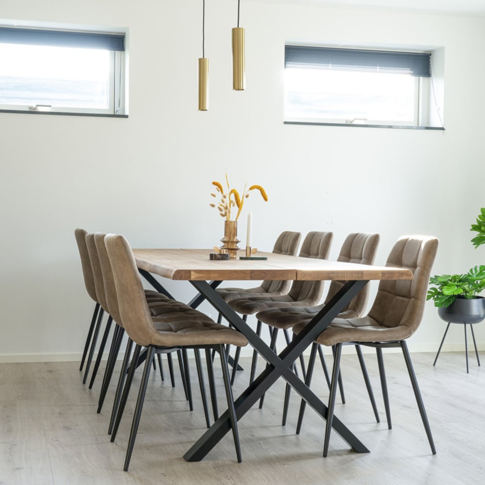 Esstisch für 10 Personen 240 cm massive Eiche - Maisons Du Monde