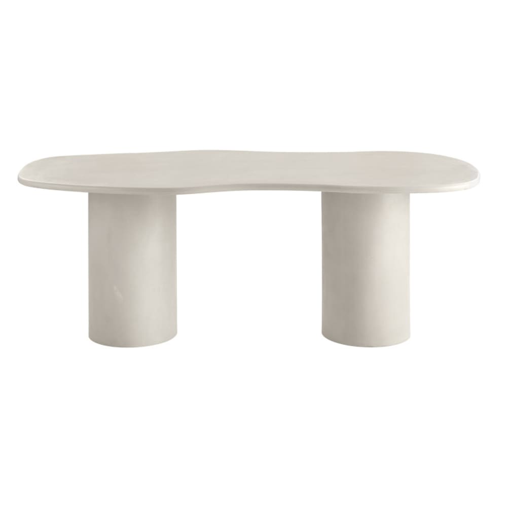 PAROS- Table à manger 8/10 personnes 200 cm en béton enduit