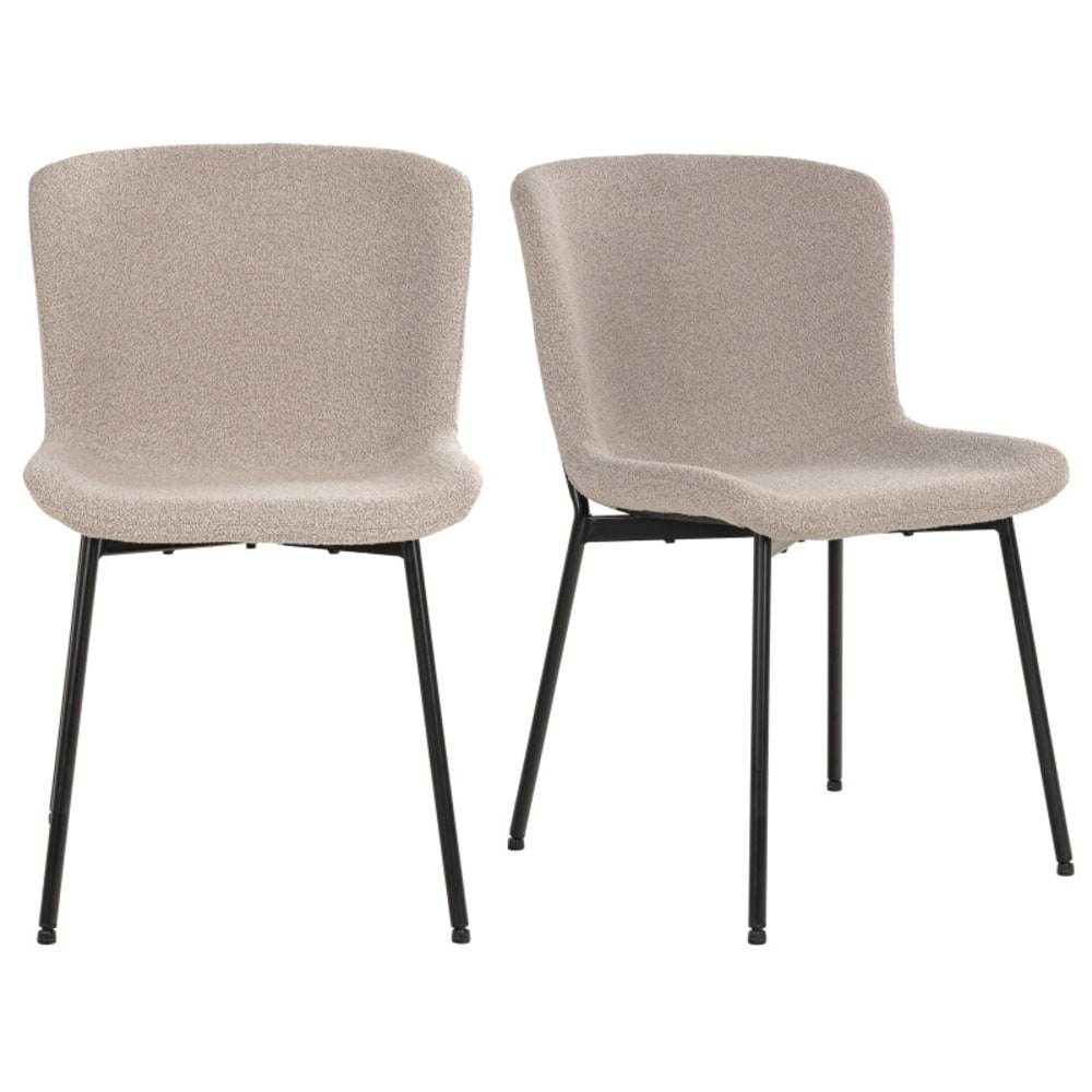 chaise en tissu taupe
