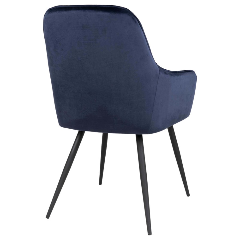Blauer Samtsessel (x2) - Maisons Du Monde
