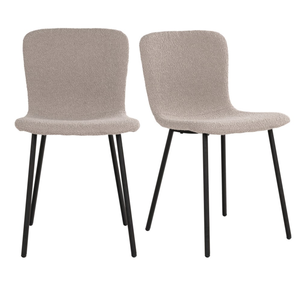chaise en tissu beige