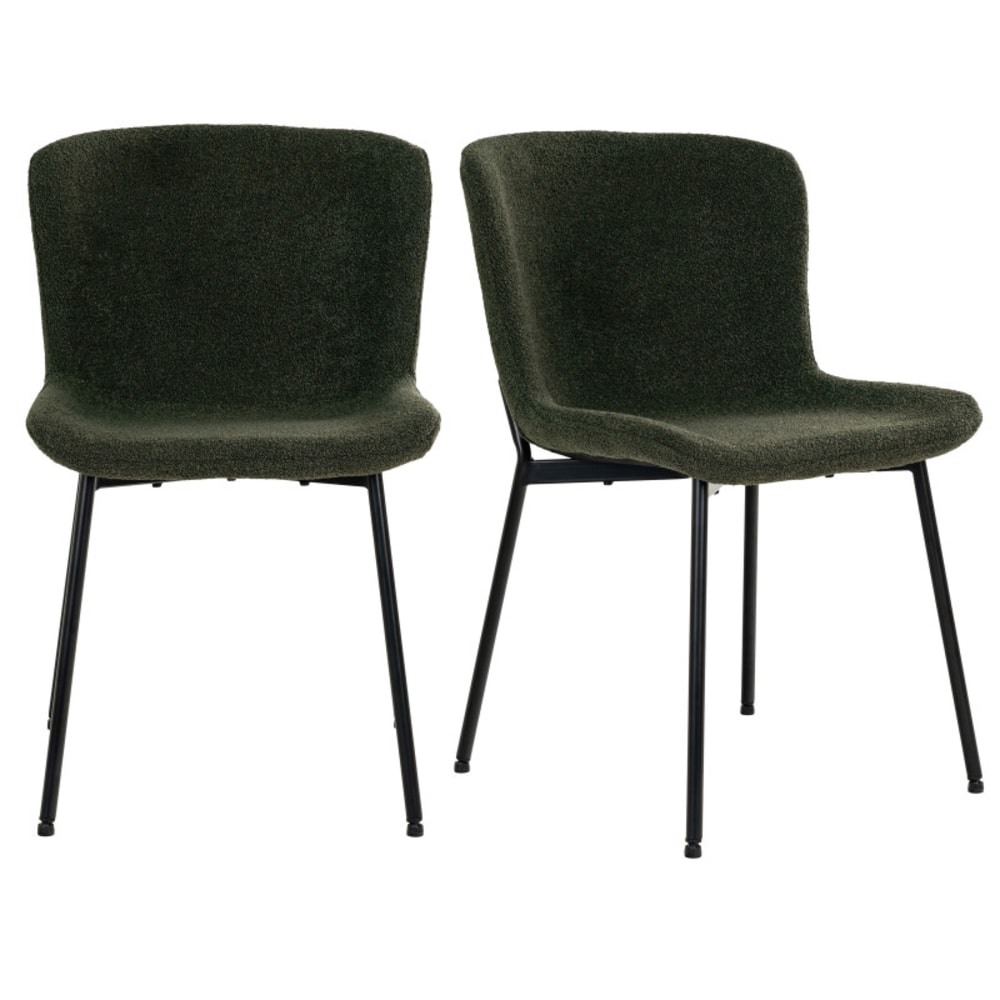 Chaise en tissu vert (x2) Chaise en tissu vert (x2)
