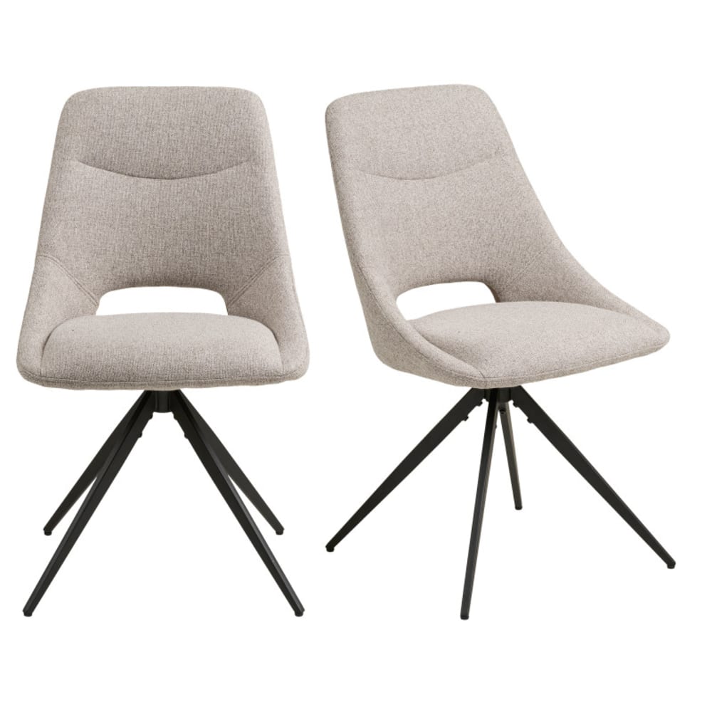 chaise pivotante en tissu
