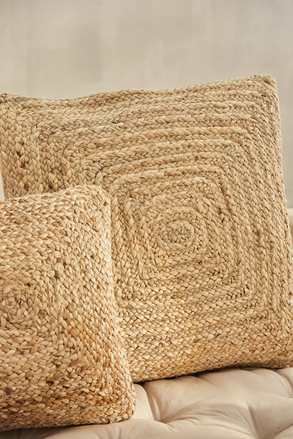 Jute-Kissenbezug Natur 60x60 - Maisons Du Monde
