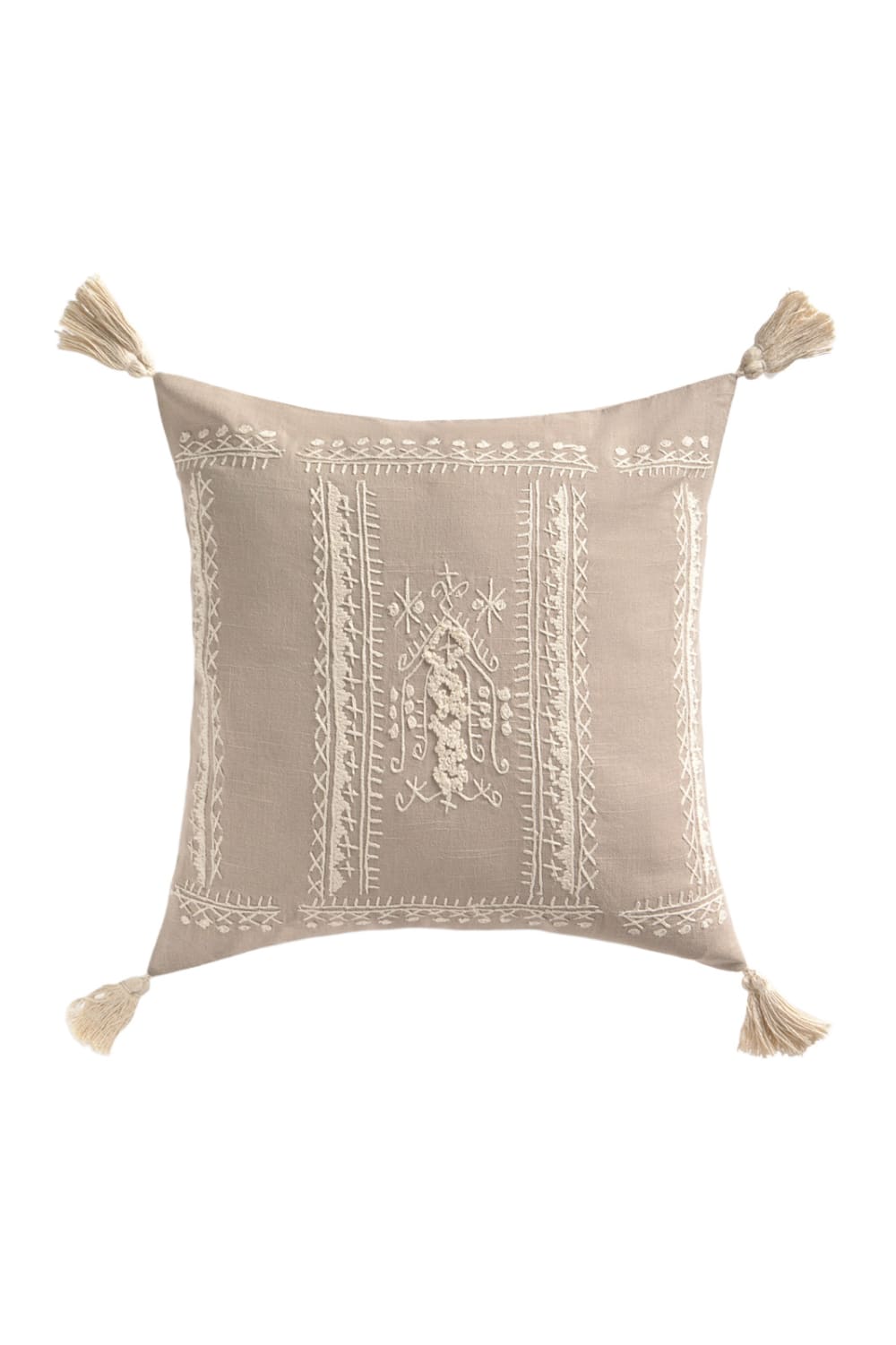 Calma House Kissenbezug Stein 45x45 Grau Baumwolle