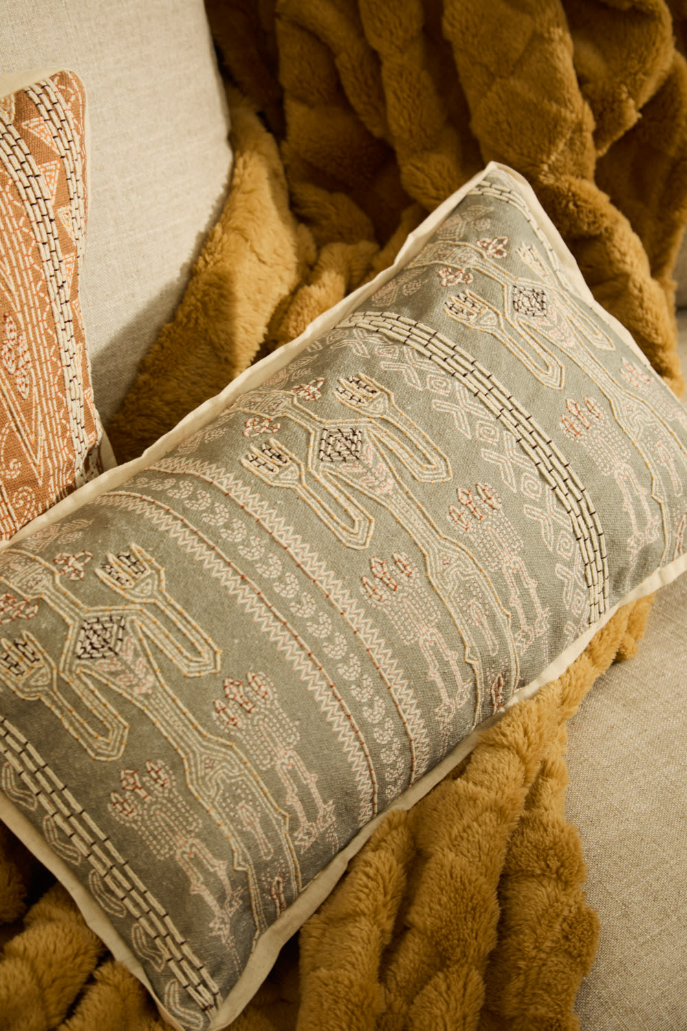 Kissenbezug Grau  30x60 - Maisons Du Monde