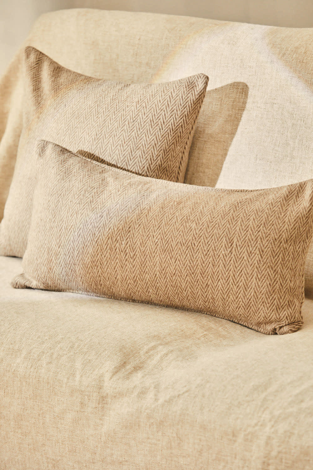Kissenbezug Beige 30x60 - Maisons Du Monde
