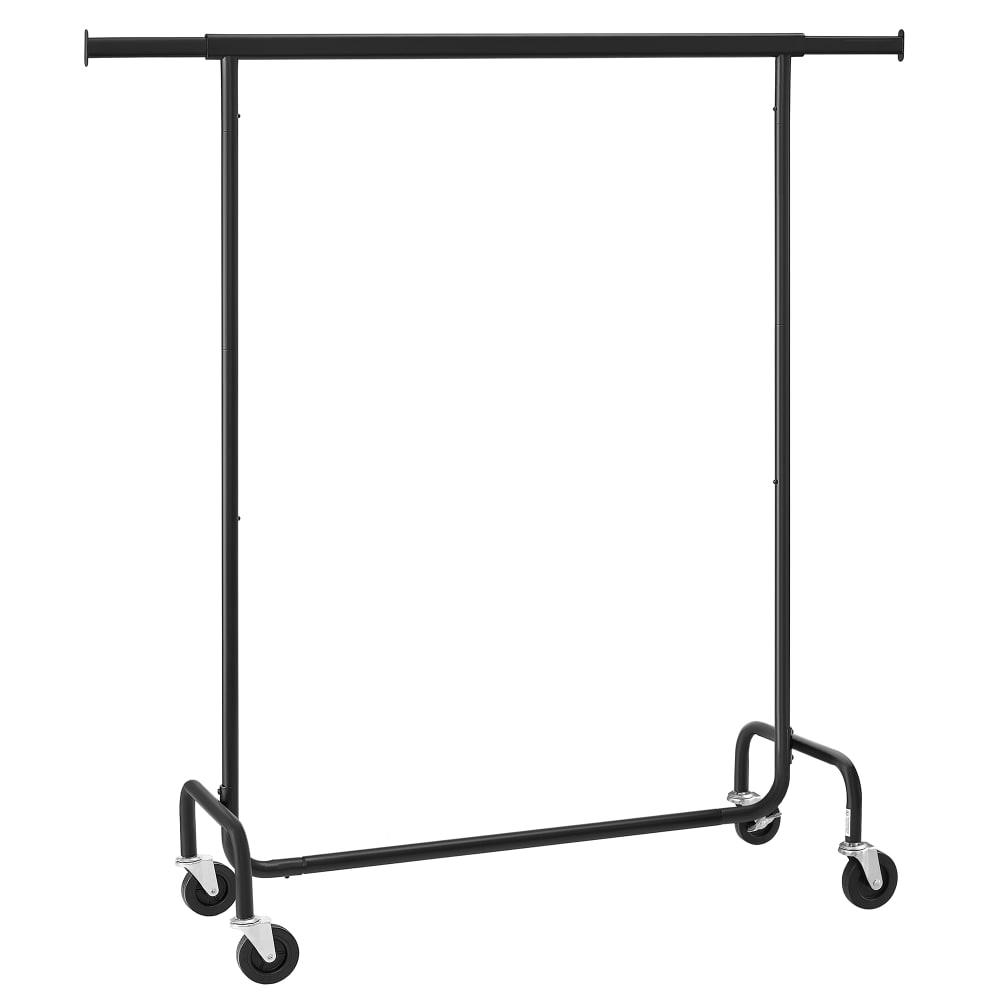 Portant à vêtements tringle extensible 45x(110-150)x162,9cm noir mat — Beyit