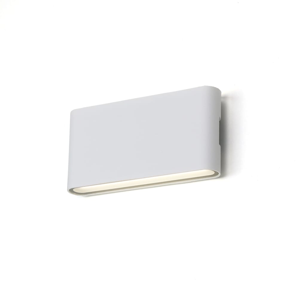 Applique LED haut/bas 12W 4000K aluminium blanc IP54 175mm