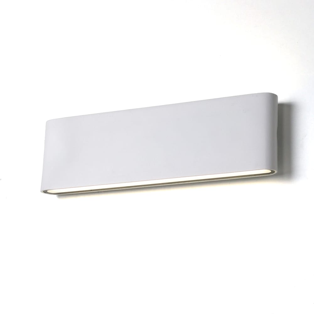 Applique LED haut/bas 20W 4000K aluminium blanc IP54 30cm