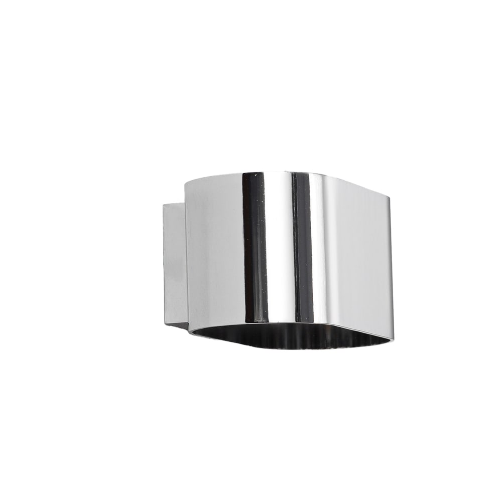 Alpinaluz Wandleuchte mit Lichtaustritt oben und unten, Chrom, G9 style modern Silber Metall