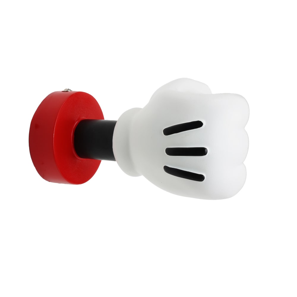 Applique murale enfant métal blanc design main cartoon, E27 17cm