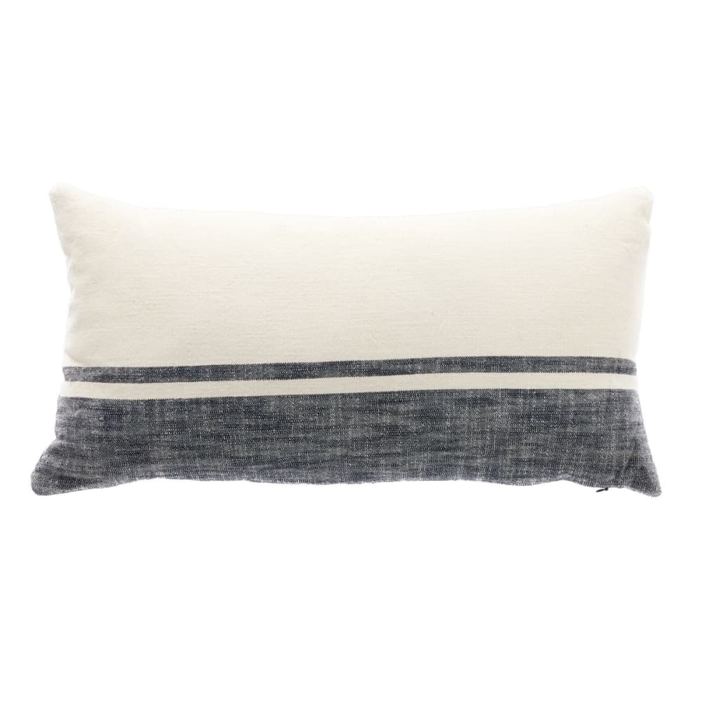 Coussin rectangulaire coton lavé 30x50 cm Ecru