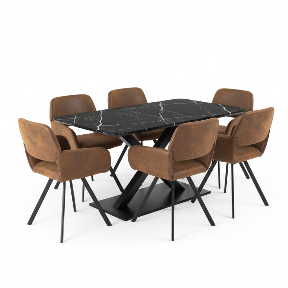 Table à manger effet - marbre