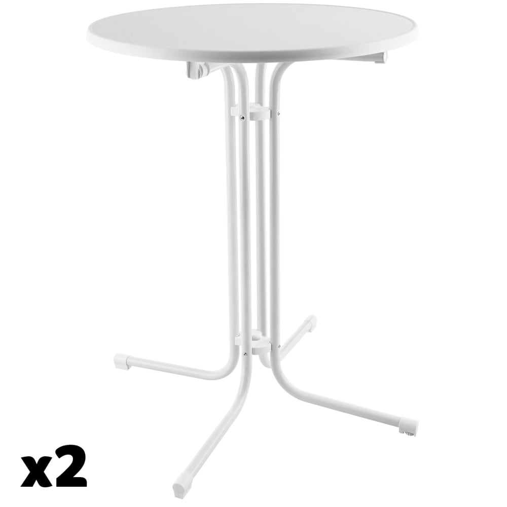 Lot de 2 tables hautes