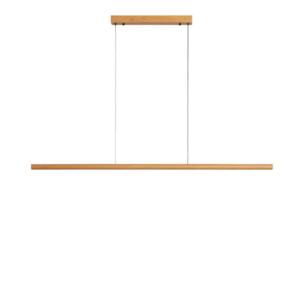Suspension linéaire en aluminium L120cm - Bois clair