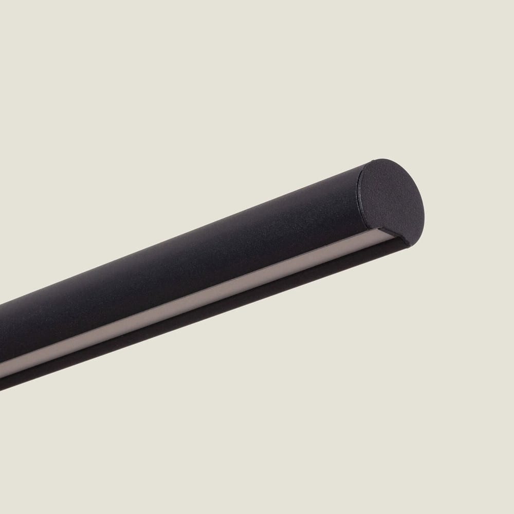 Suspension linéaire en aluminium l120cm - noir — vue 4