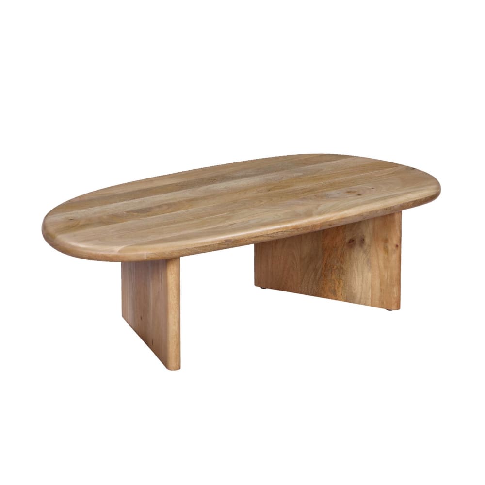 Ovaler Couchtisch aus Mangoholz naturfarben - Maisons Du Monde