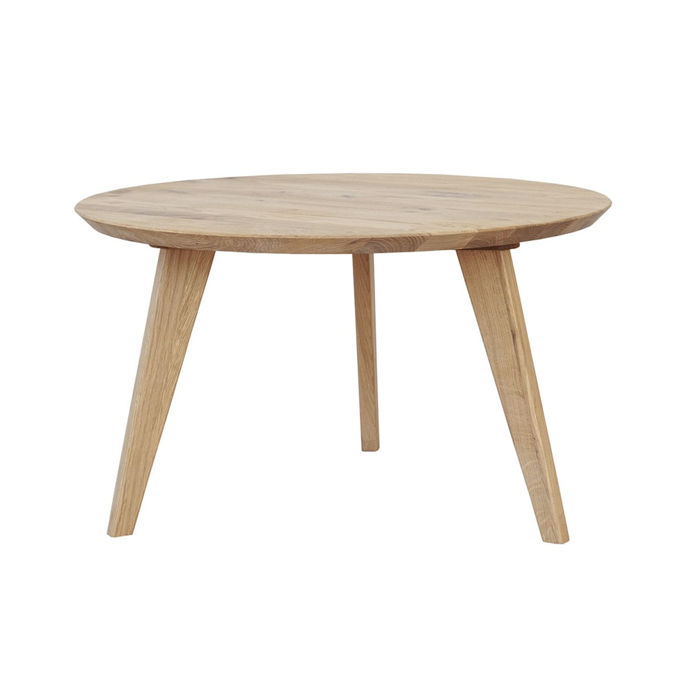 Feldmann-Wohnen Couchtisch modernes Design aus Naturholz, 70x70x41,5cm, eiche natur style modern Braun