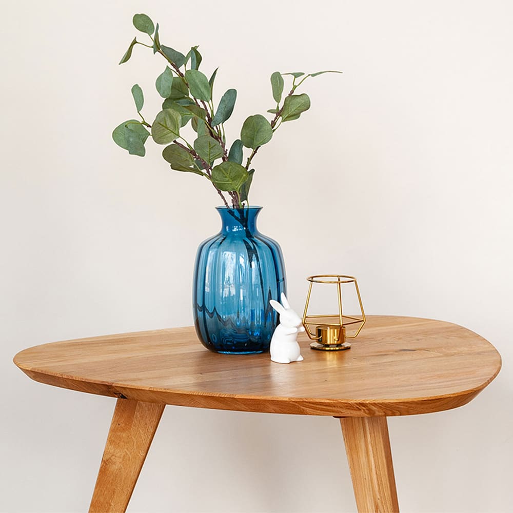 Couchtisch modernes Design aus Naturholz, 68x67x50cm, eiche natur