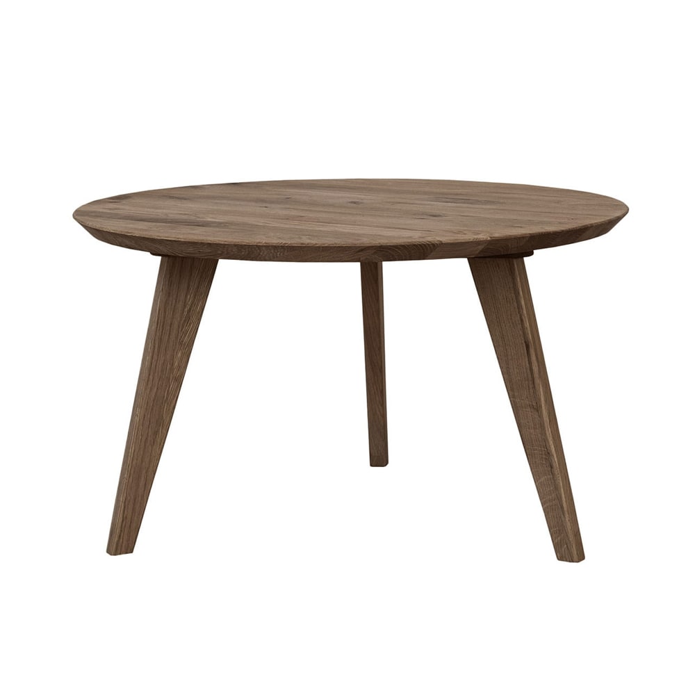 Feldmann-Wohnen Couchtisch modernes Design aus Naturholz, 70x70x41,5cm, eiche tabacco style modern Braun