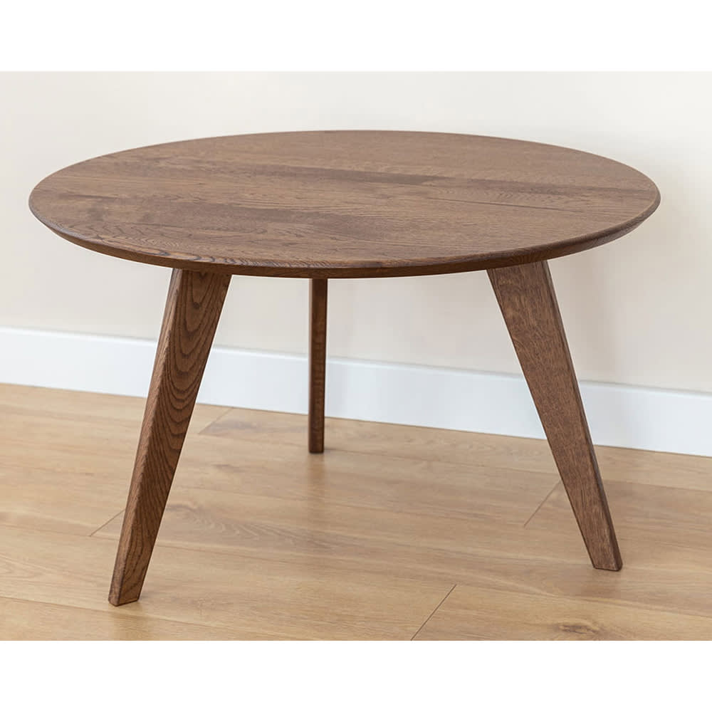 Couchtisch modernes Design aus Naturholz, 70x70x41,5cm, eiche