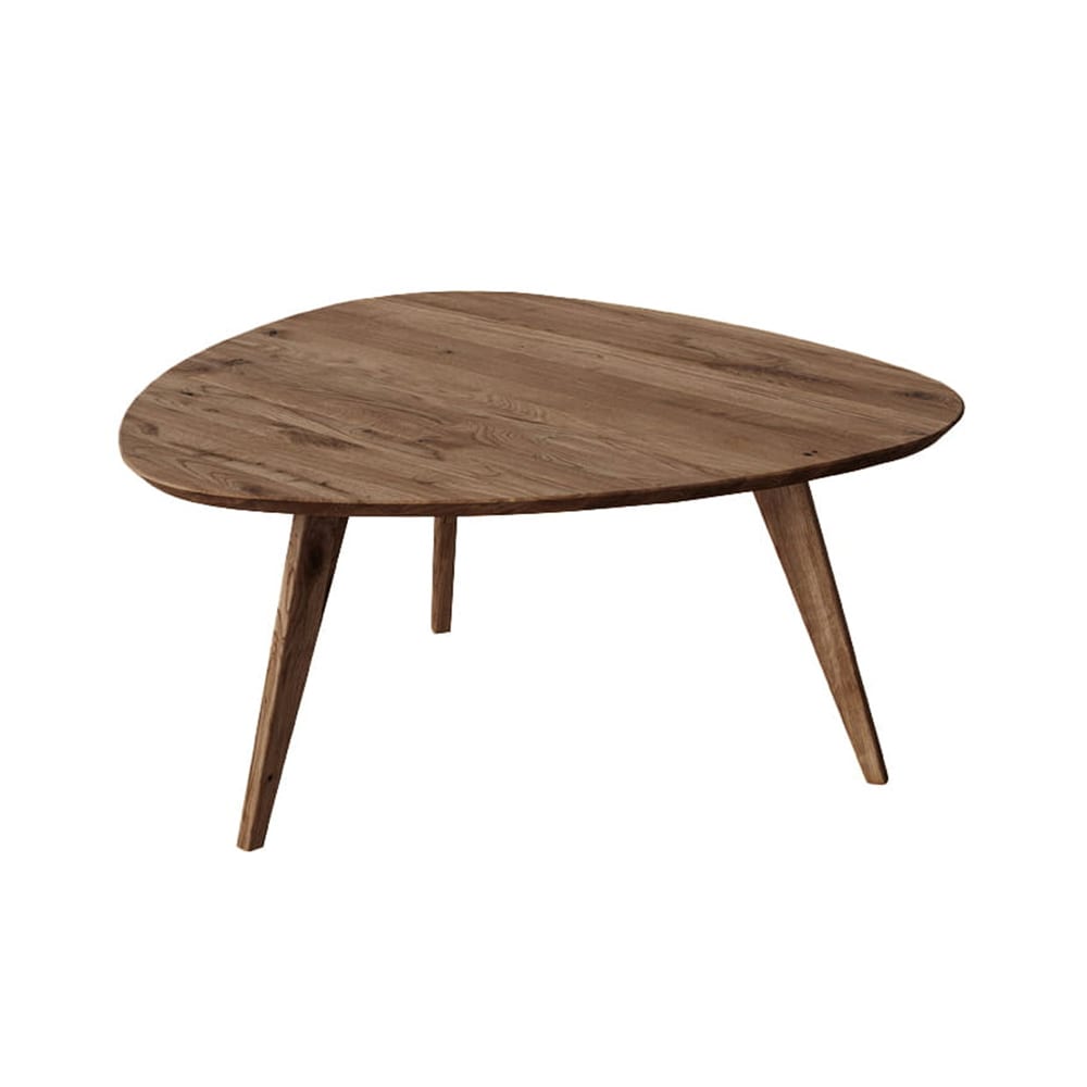 Feldmann-Wohnen Couchtisch modernes Design aus Naturholz, 96x95x50cm, eiche tabacco style modern Braun