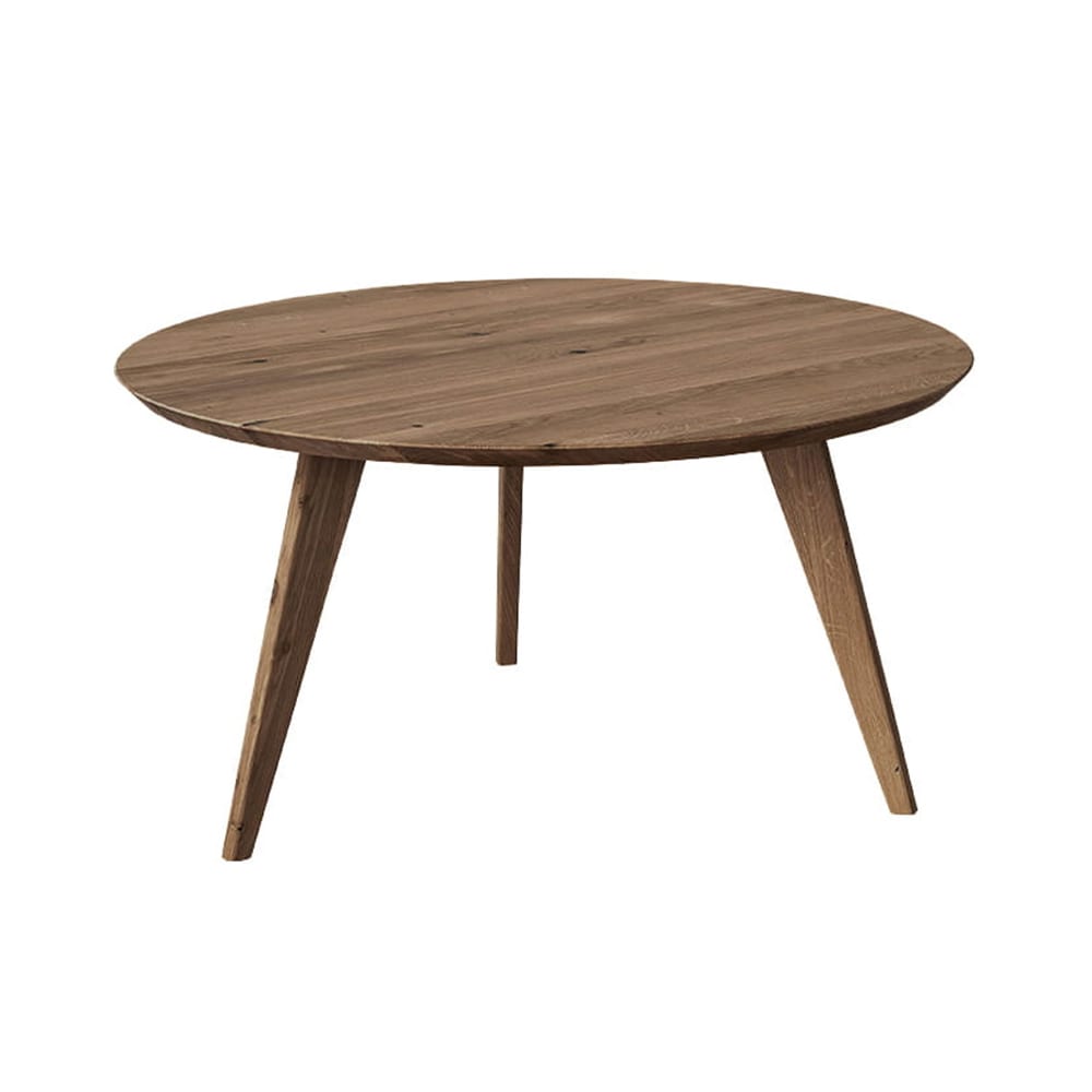 Feldmann-Wohnen Couchtisch modernes Design aus Naturholz, 90x90x48cm, eiche tabacco style modern Braun