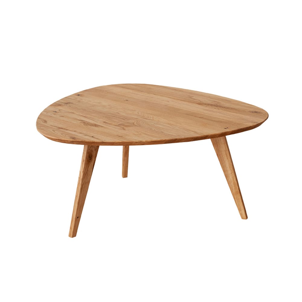 Feldmann-Wohnen Couchtisch modernes Design aus Naturholz, 96x95x50cm, eiche natur style modern Braun