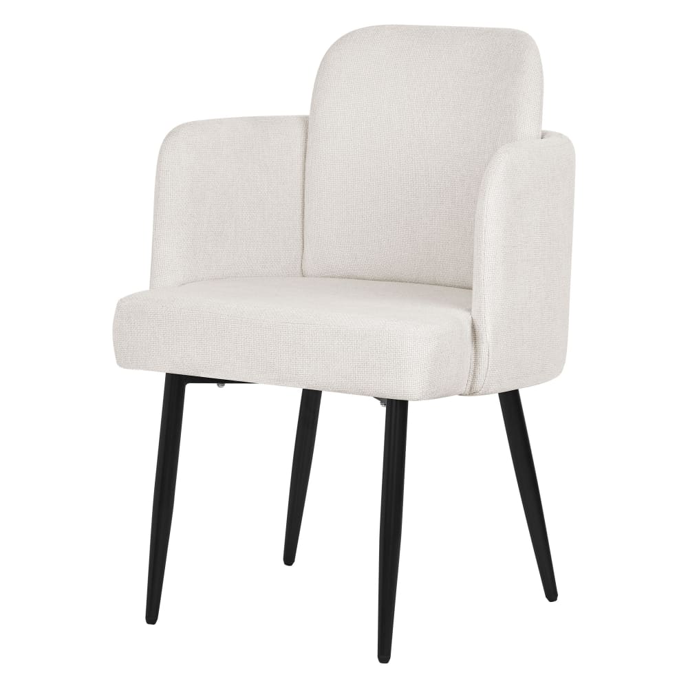 ML-Design Esszimmerstuhl Beige mit Stoffbezug, Rückenlehne, Rattan-Optik Beige Pes - Polyester