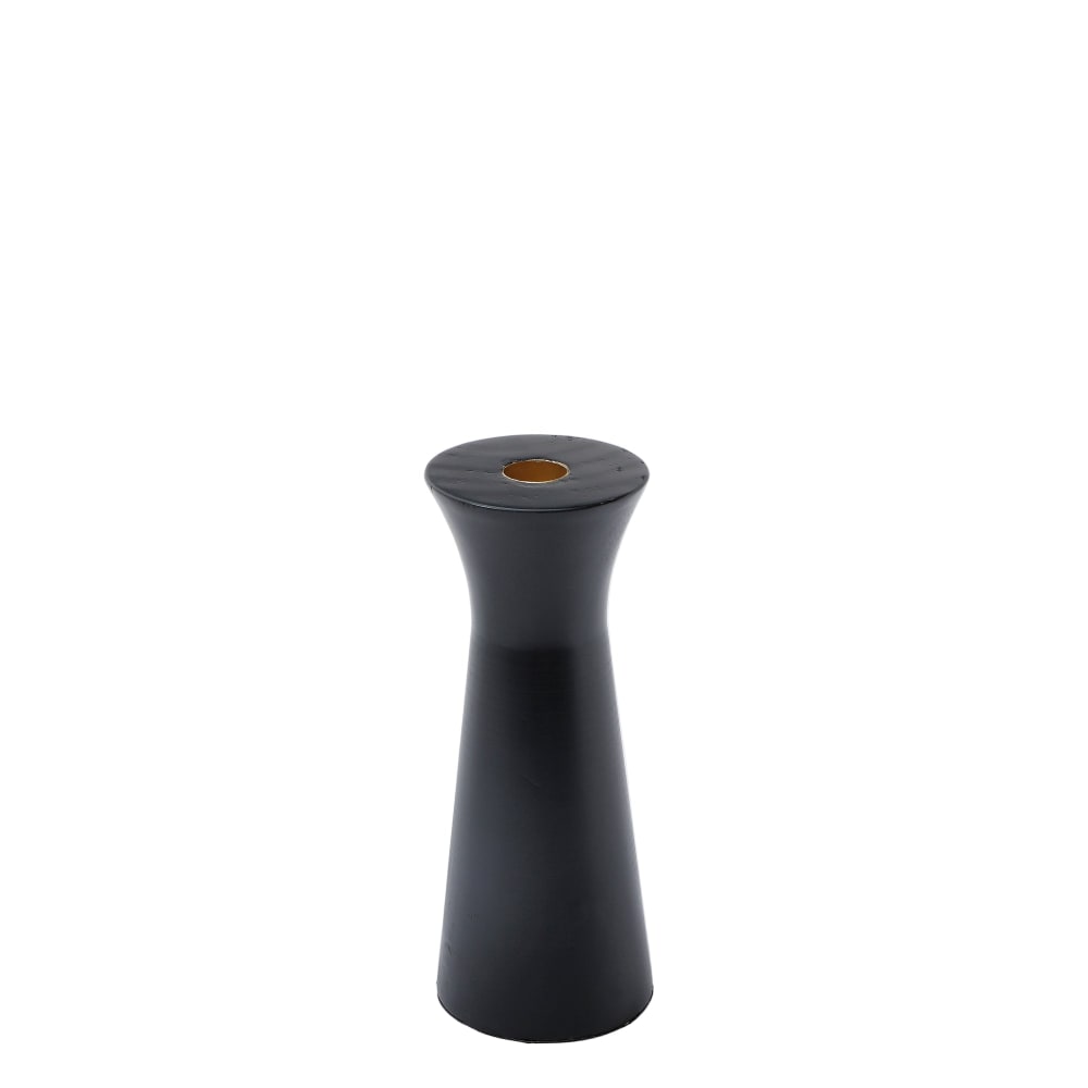 Bougeoir en bois noir h20 — Beyit