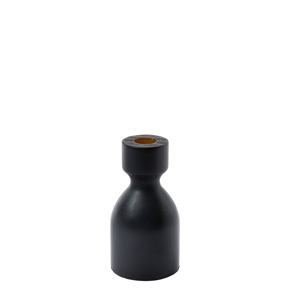Bougeoir en bois noir h13 Bougeoir en bois noir h13