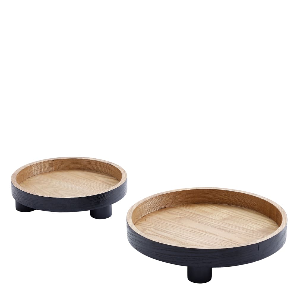 Set de 2 plateaux décoratifs - ronds